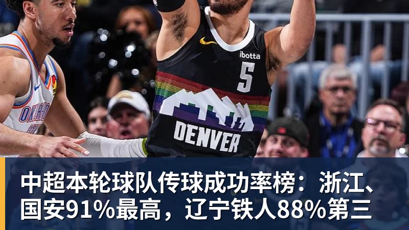 华体会体育中超本轮球队传球成功率榜：浙江、国安91%最高，辽宁铁人88%第三